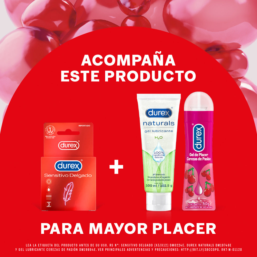 Pack Condones Durex Sensitivo Delgado 12 Und