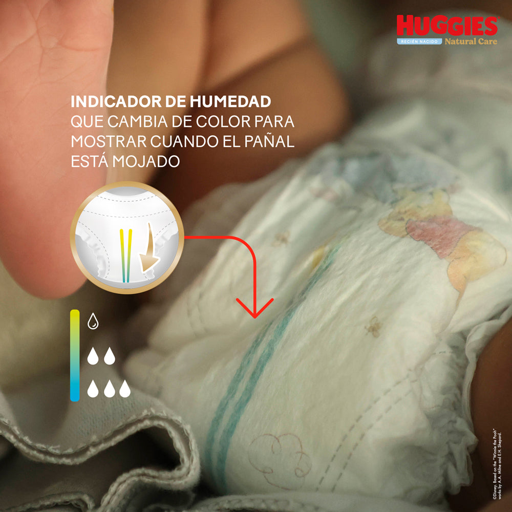 Pañales Huggies Natural Care P - 50 Unidades