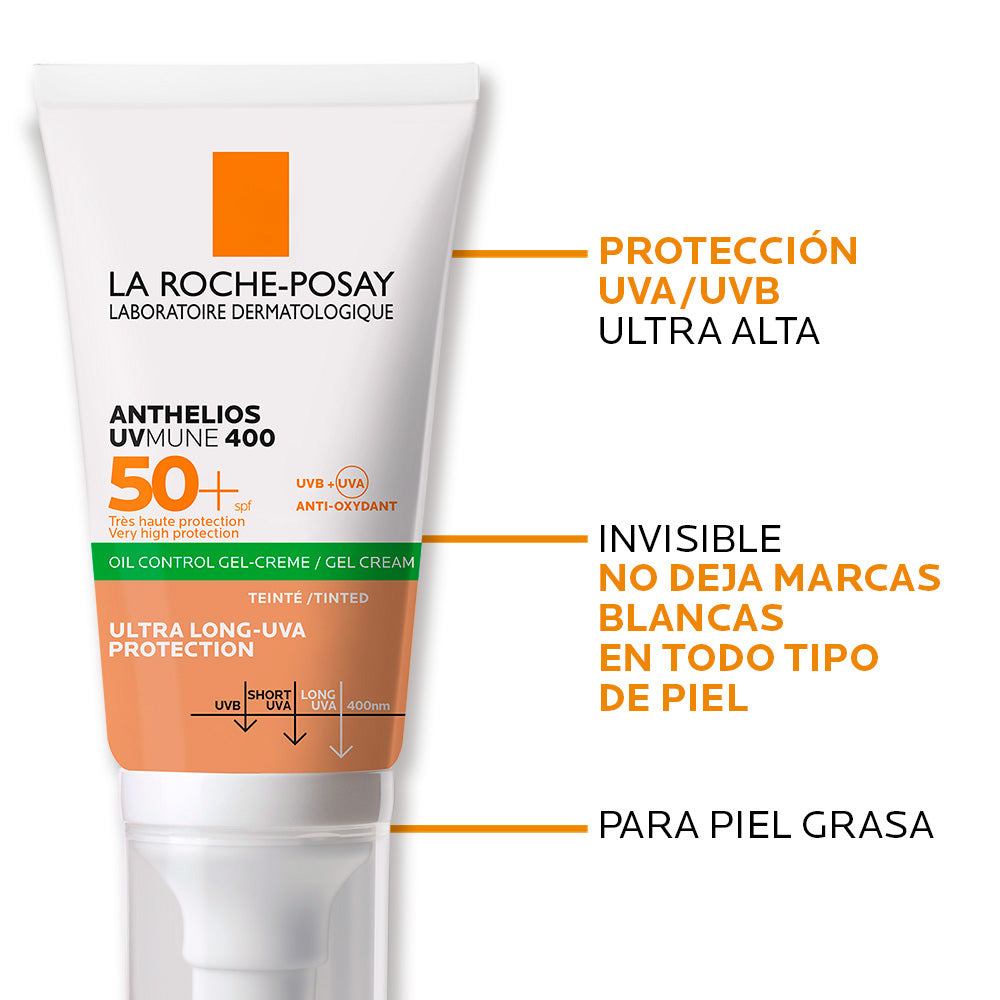La Roche Posay Anthelios Uvmune 400 Gel Crema - Oil Control Toque Seco Fps 50+ 50 Ml