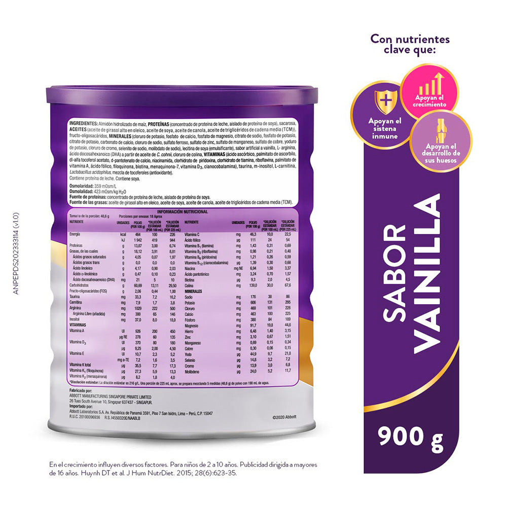 Pediasure Triplesure Sabor Vainilla 900 G