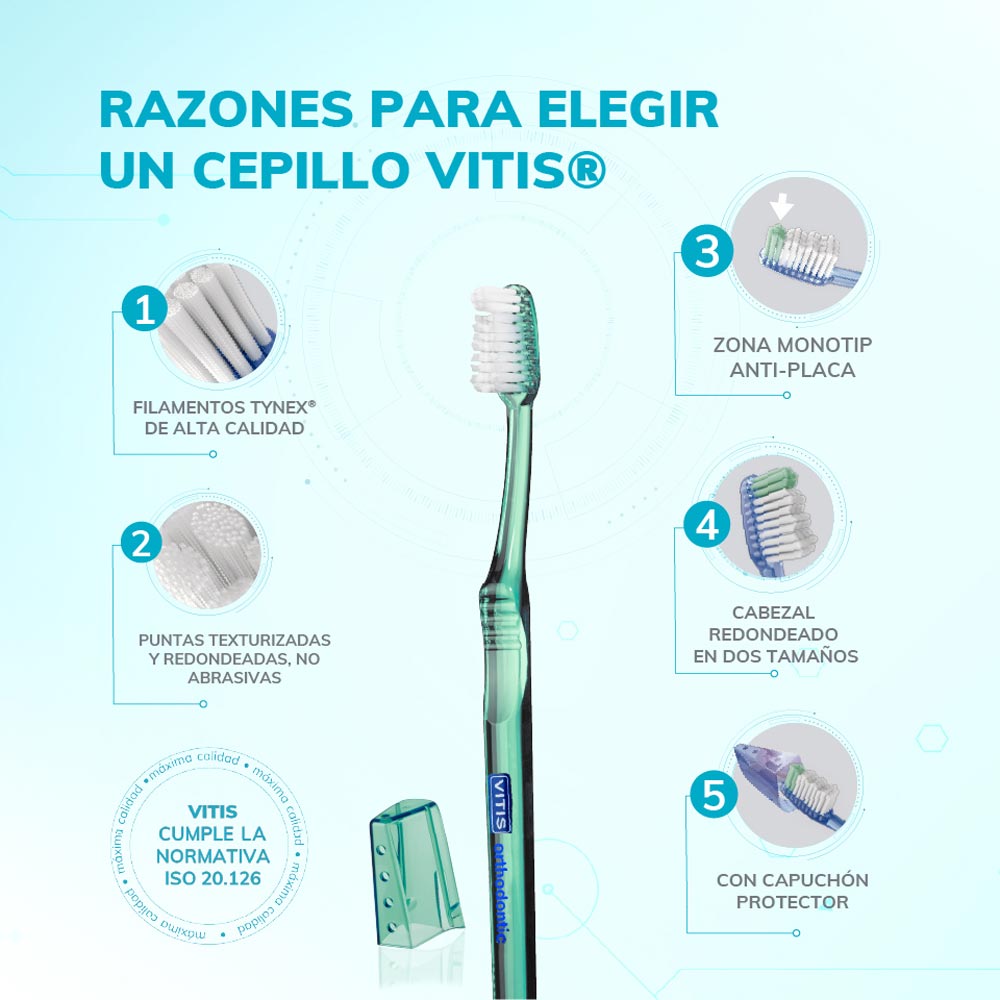 Pack Duo Vitis Orthodontic: 2 Cepillos Dentales + 1 Crema Dental
