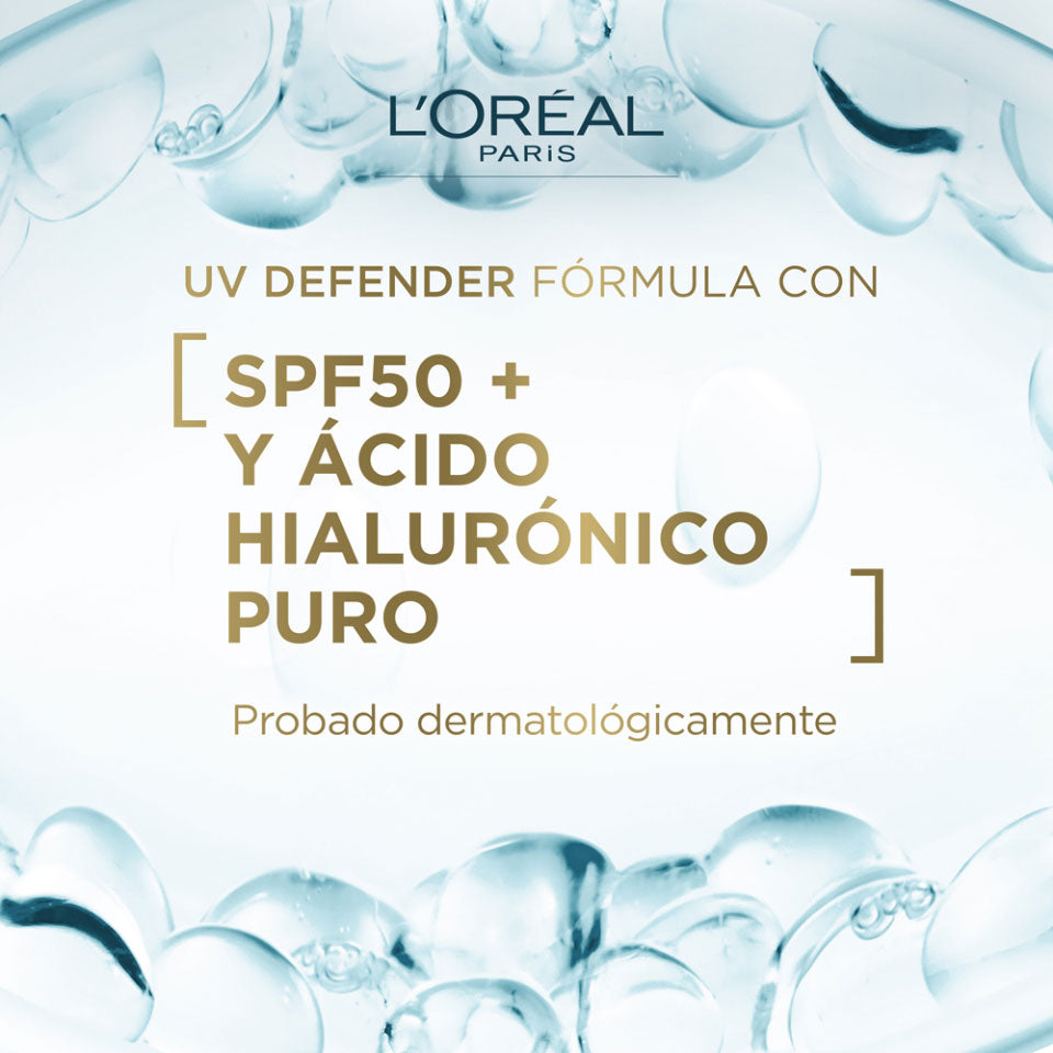 Protector Solar Anti Edad Uv Defender Loréal Paris Skin Care Fps 50+ Anti Brillo