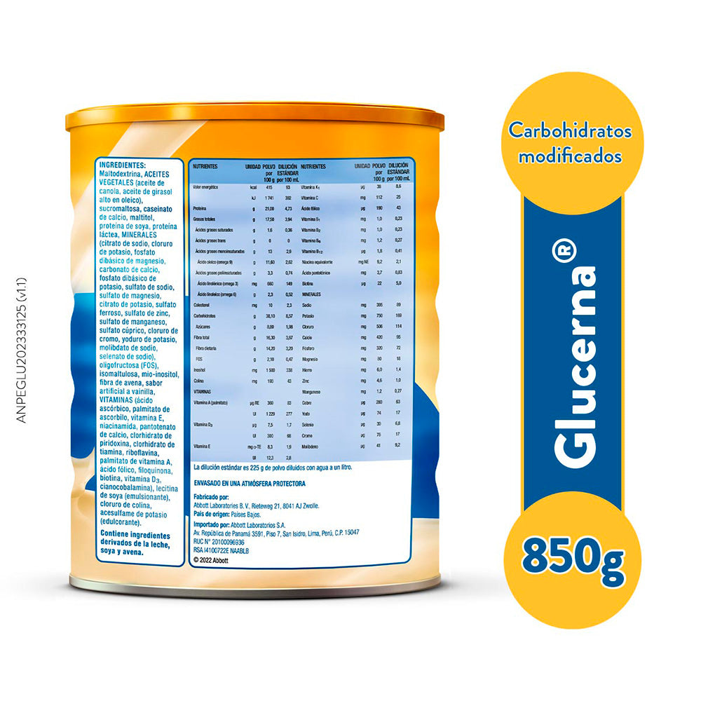 Glucerna Sabor Vainilla 850 G