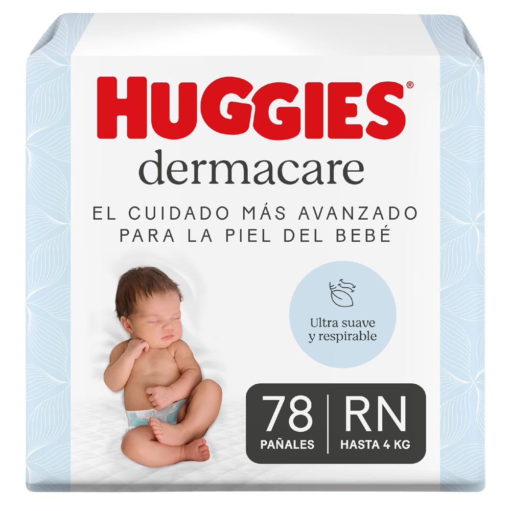 Pañales Huggies Dermacare Talla RN 78 Und