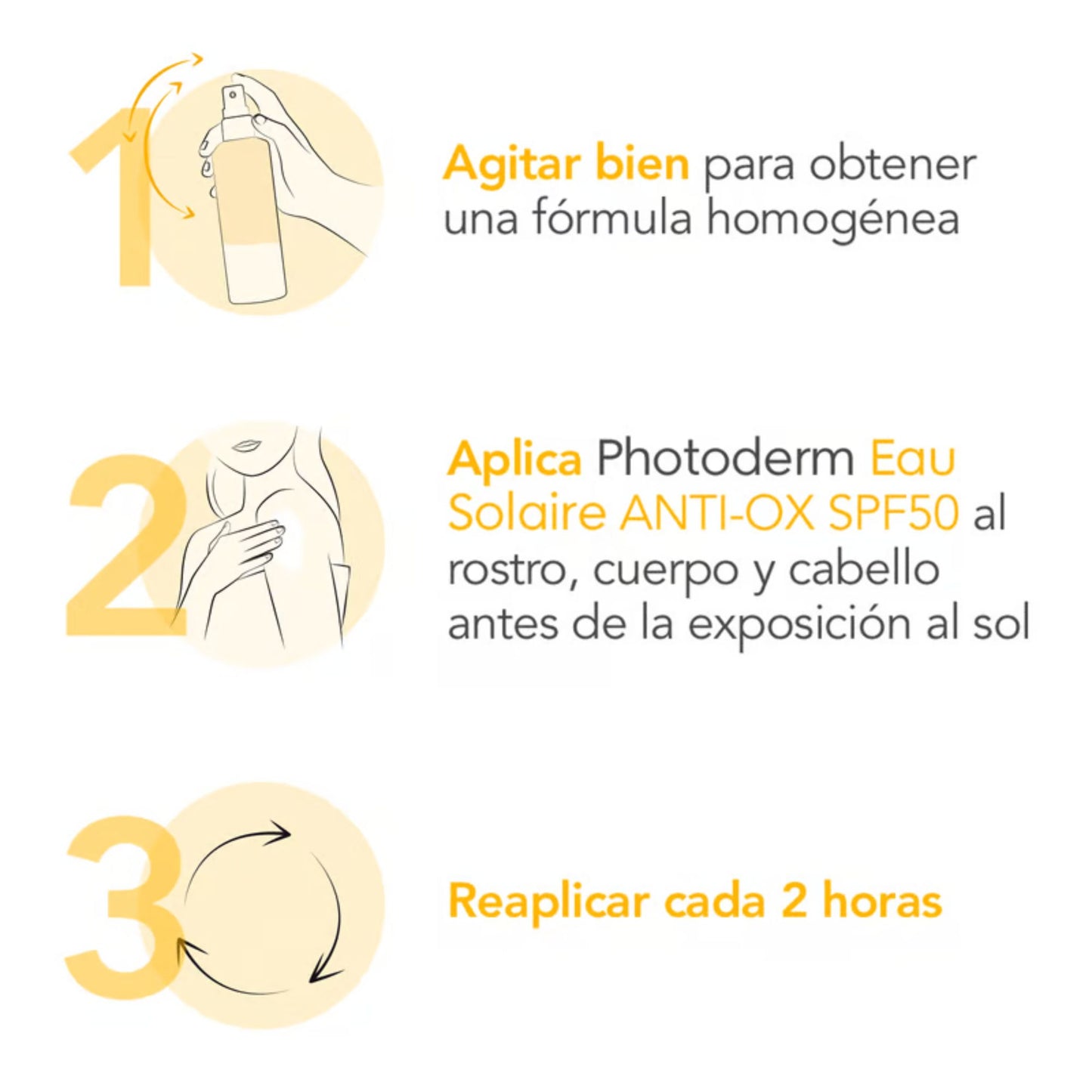 Photoderm Eau Solaire ANTI-OX SPF 50 Bioderma 200 Ml