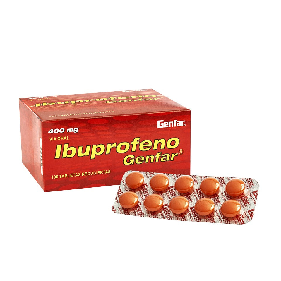 Ibuprofeno 400 Mg Genfar - Blíster 10 Tabletas Recubiertas