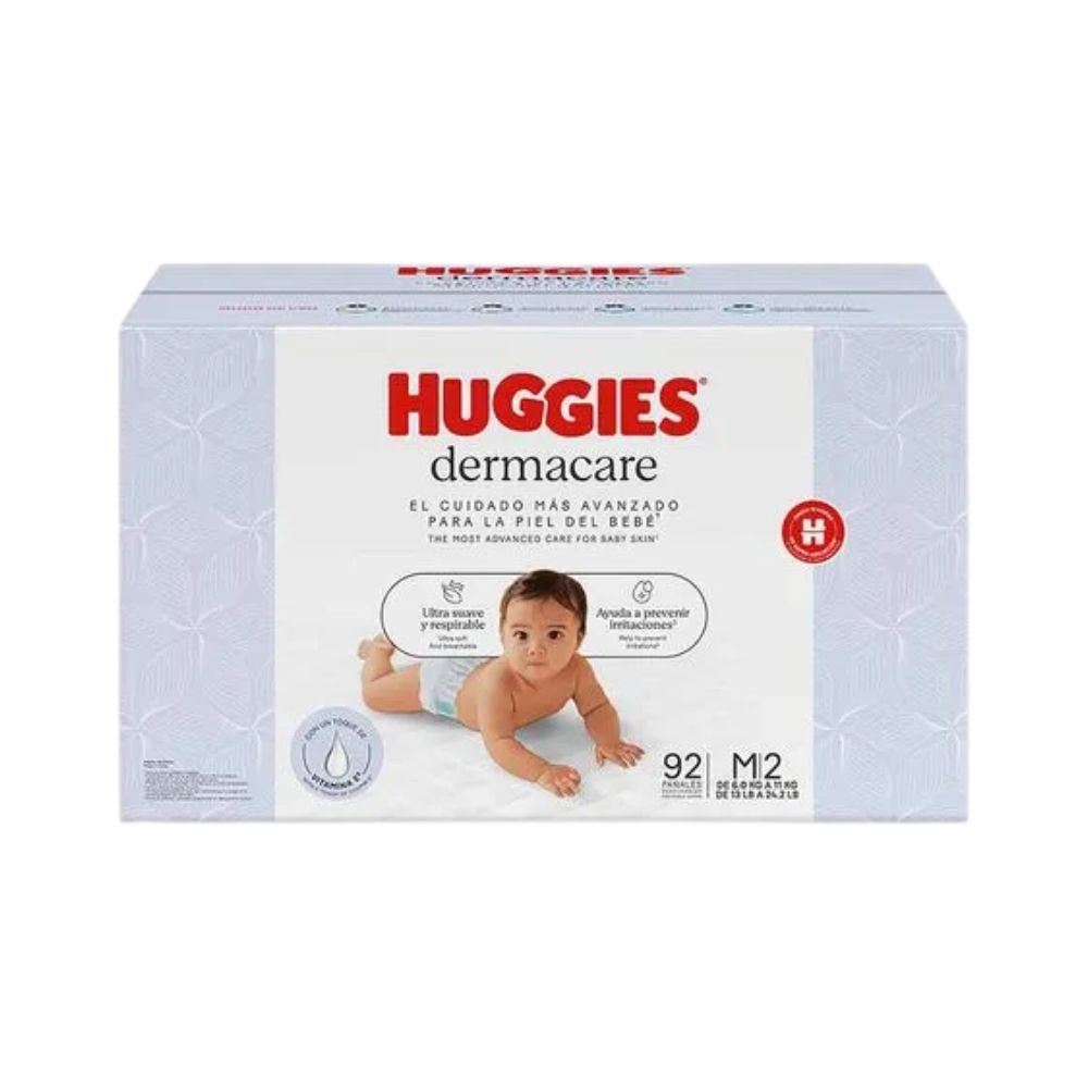 Pañales Huggies Dermacare 92 Und