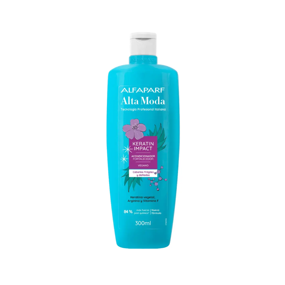Acondicionador Fortalecedor Alfaparf Alta Moda Keratin Impact 300 Ml