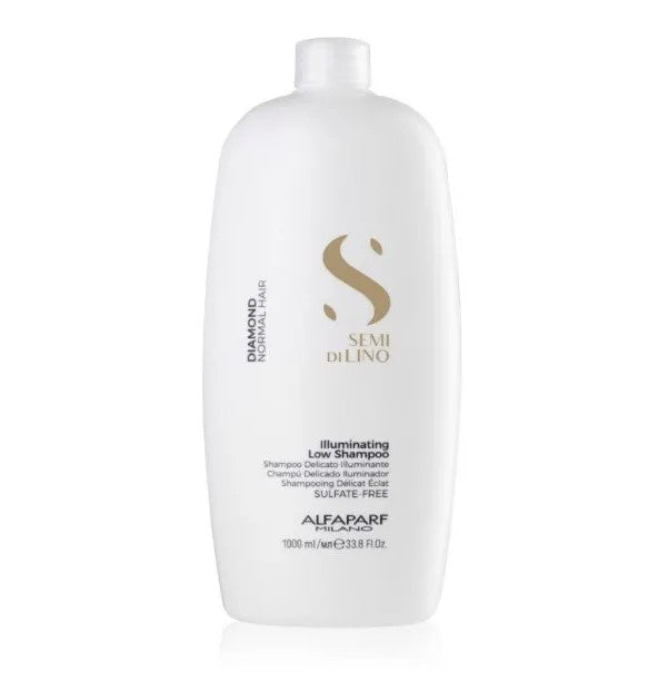 Shampoo Iluminador Sin Sal Alfaparf Semi Di Lino Diamond 1000 Ml