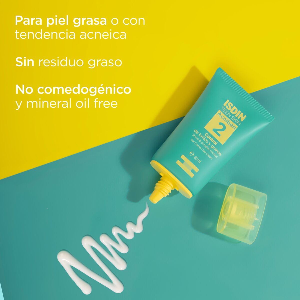 Isdin Teen Skin Acniben 2 Gel Crema Control Granos Y Brillo