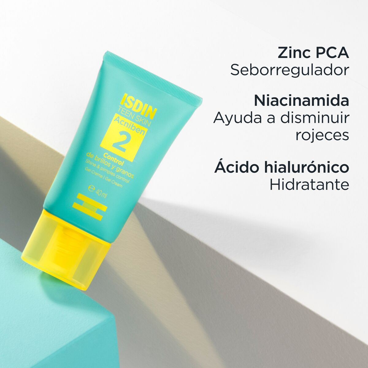 Isdin Teen Skin Acniben 2 Gel Crema Control Granos Y Brillo