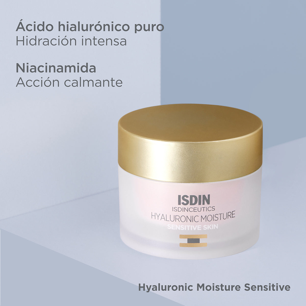 Isdinceutics Hyaluronic Moisture Sensitive - Crema Facial Hidratante Piel Sensible 50 G