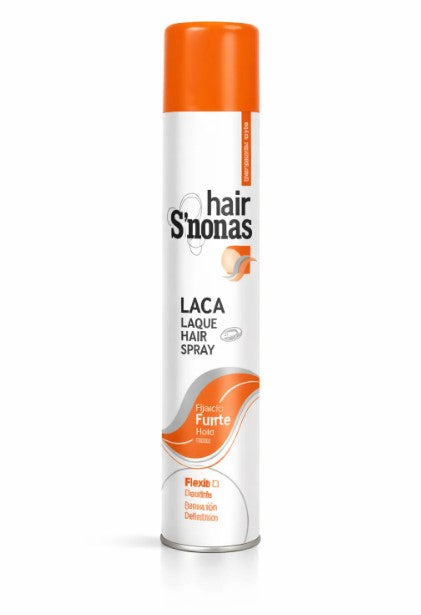 Laca Spray S’nonas Fijación Fuerte 400 ml