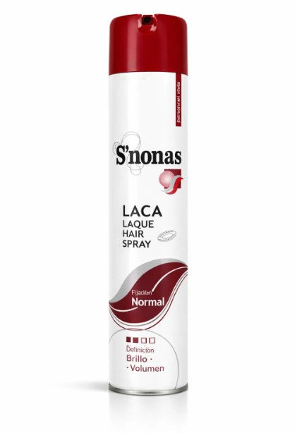 Laca Spray S’nonas Fijación Normal 400 ml