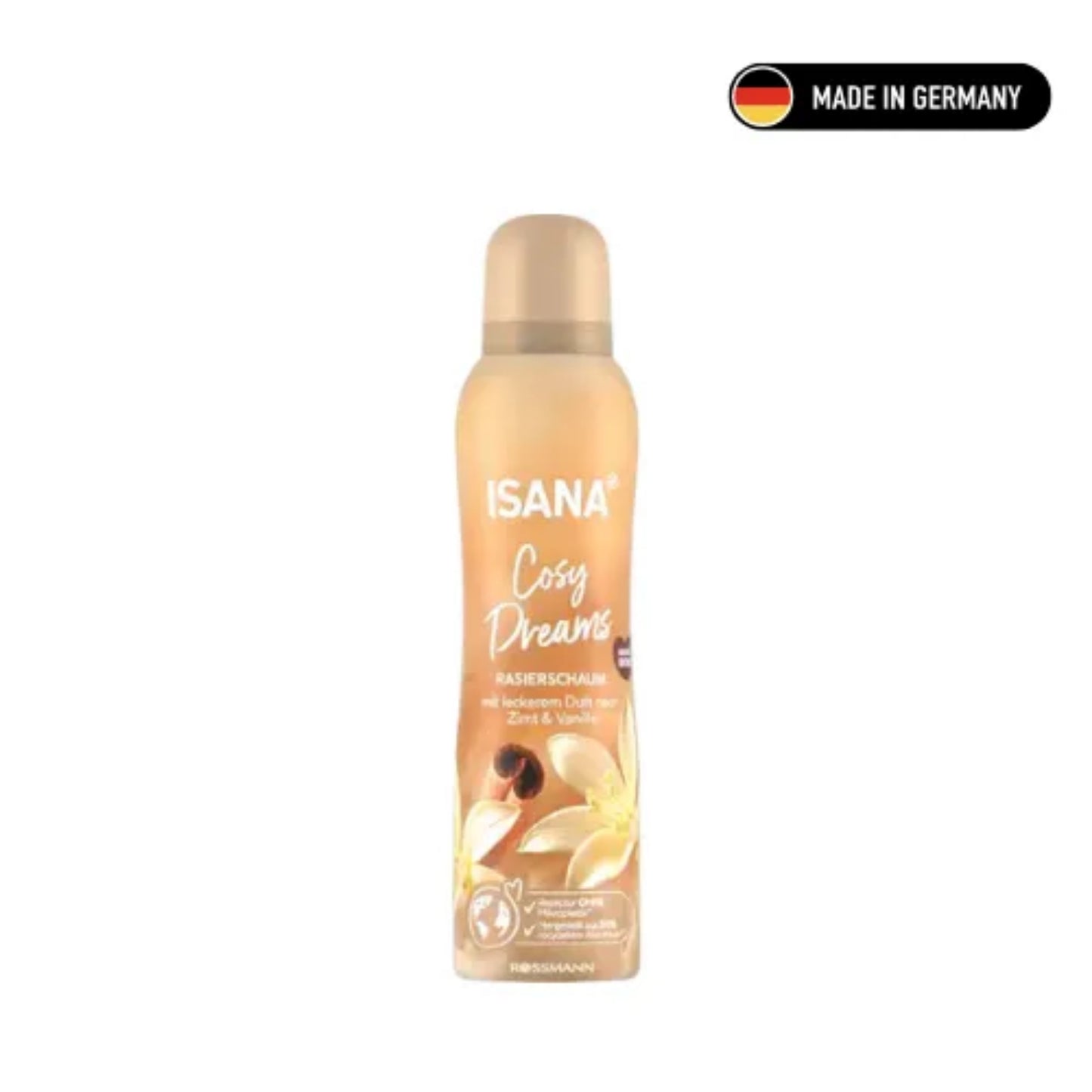 Espuma para Depilación Femenina Cosy Dreams Canela y Vainilla 150 Ml