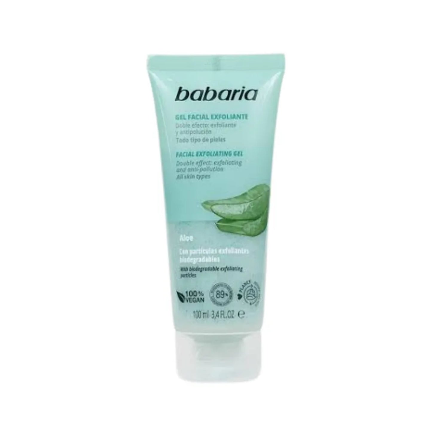 Gel Facial Exfoliante Babaria Aloe 100 Ml