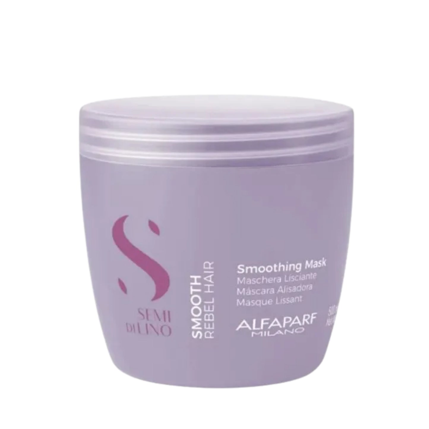 Mascarilla Capilar Alisadora Control de Frizz Alfaparf Milano Semi Di Lino Smooth 500 Ml