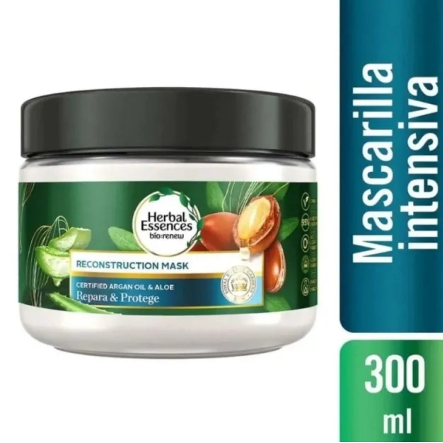 Mascarilla Capilar Herbal Essences Bio Renew con Argán Reparación y Reconstrucción 300 ml