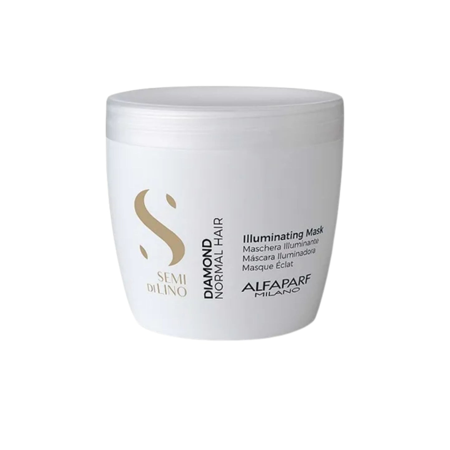 Mascarilla Capilar Iluminadora Brillo Intenso Alfaparf Milano Semi Di Lino Diamond 500 Ml