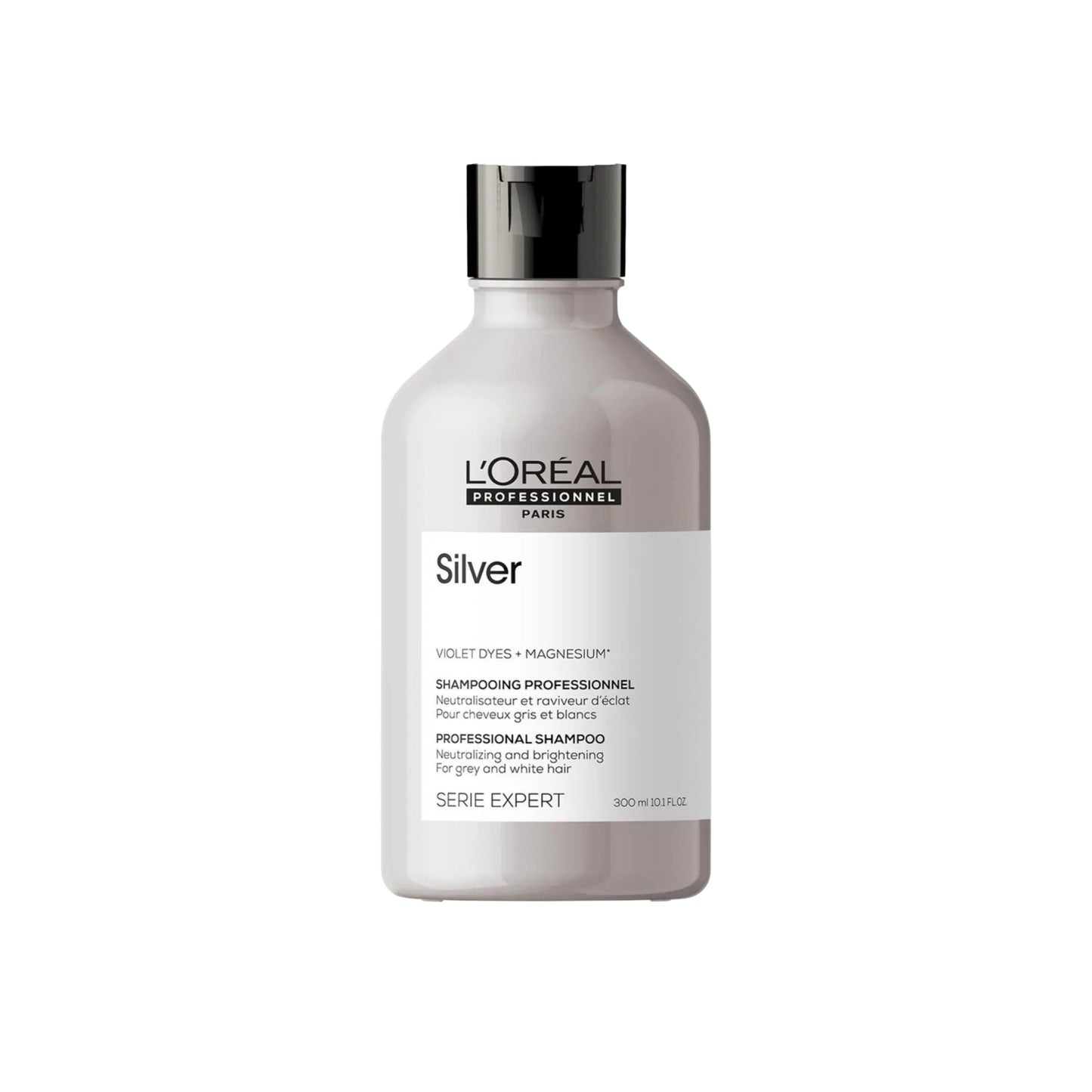Shampoo Loreal Silver Serie Expert 300 ml Matizante Cabello Blanco y Canoso