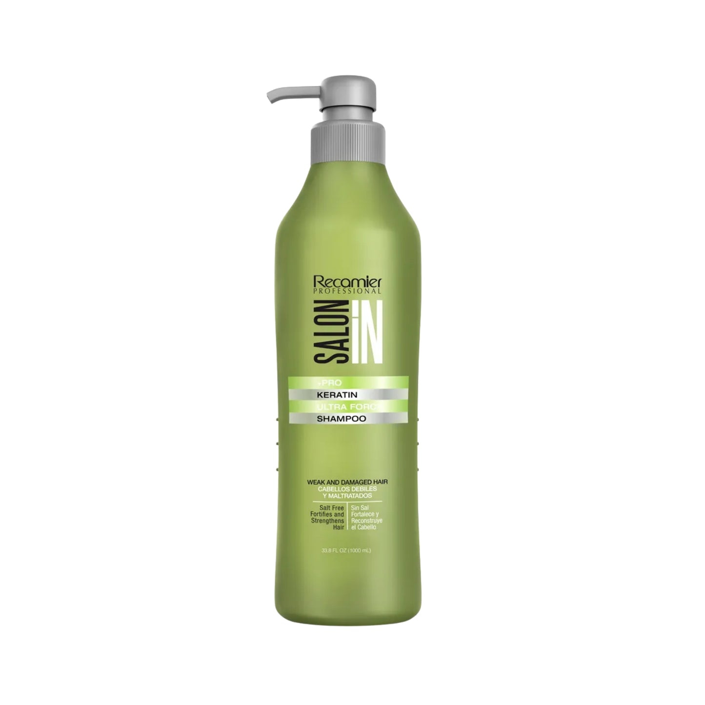 Shampoo Salon In Keratin Ultra Force Fortalecimiento Intenso 1000 Ml