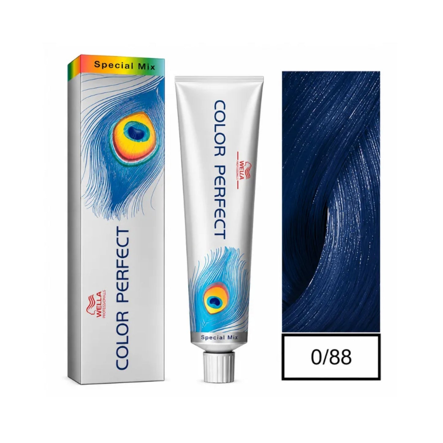 Tinte Color Perfect Wella 0/88 Azul Intenso 60 G