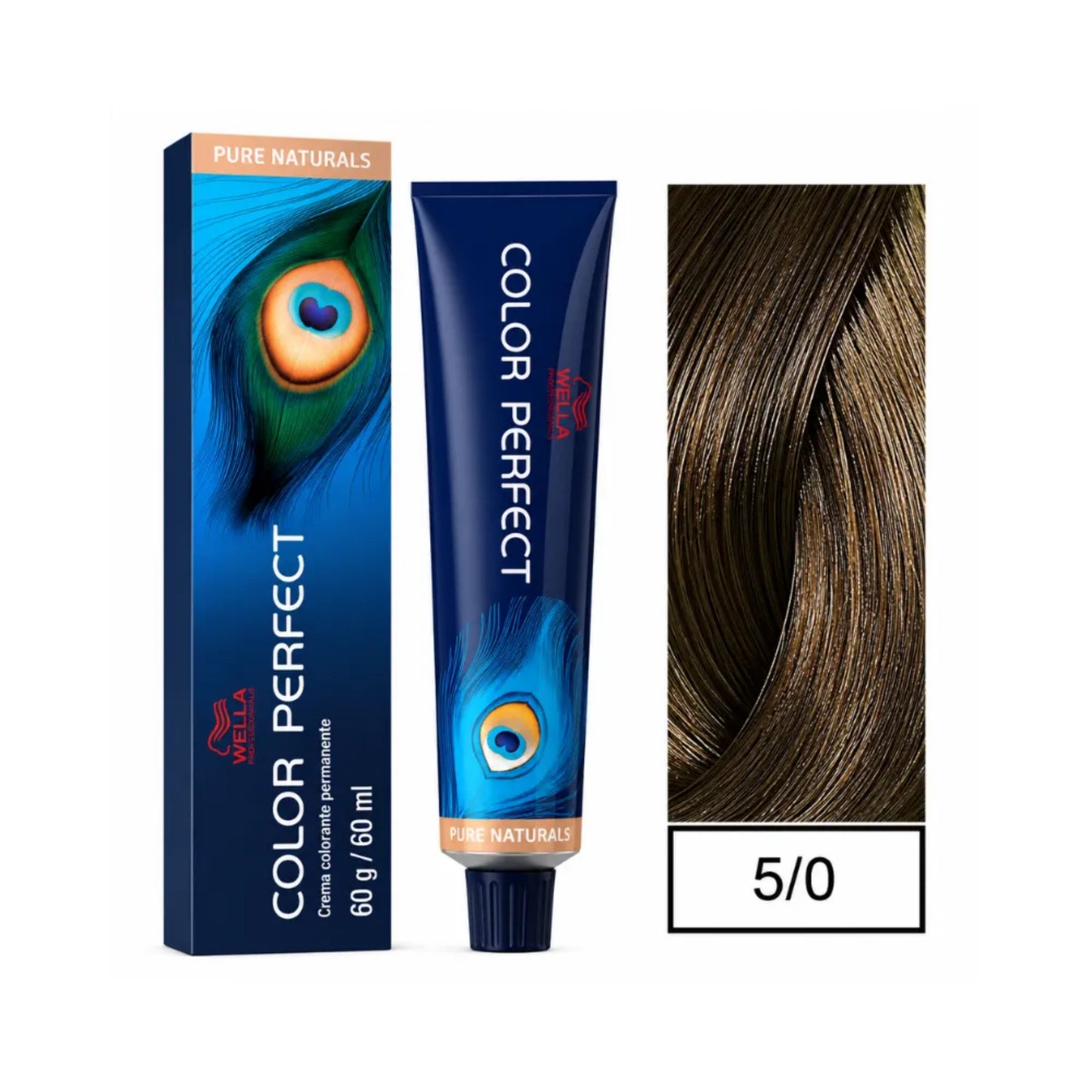 Tinte Color Perfect Wella 5/0 Castaño Claro 60 G