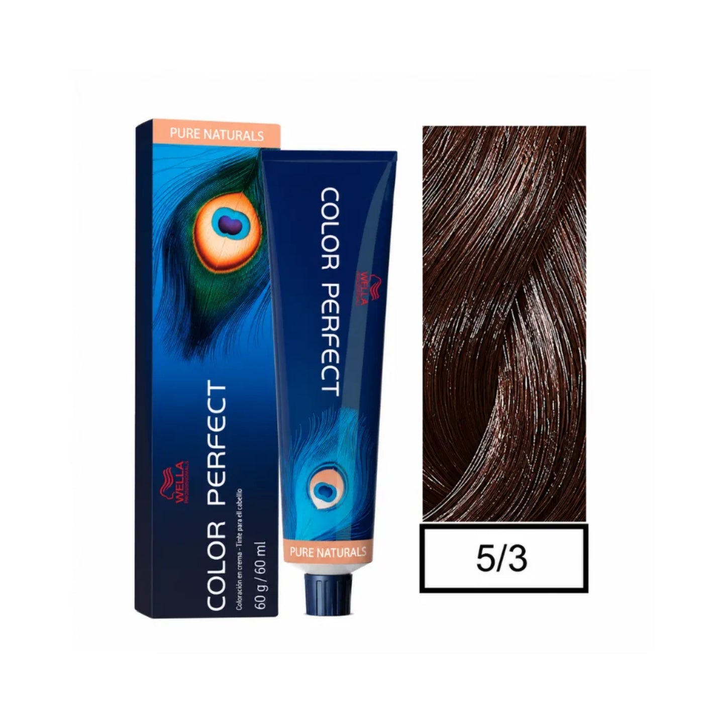 Tinte Color Perfect Wella 5/3 Castaño Claro Dorado 60 G