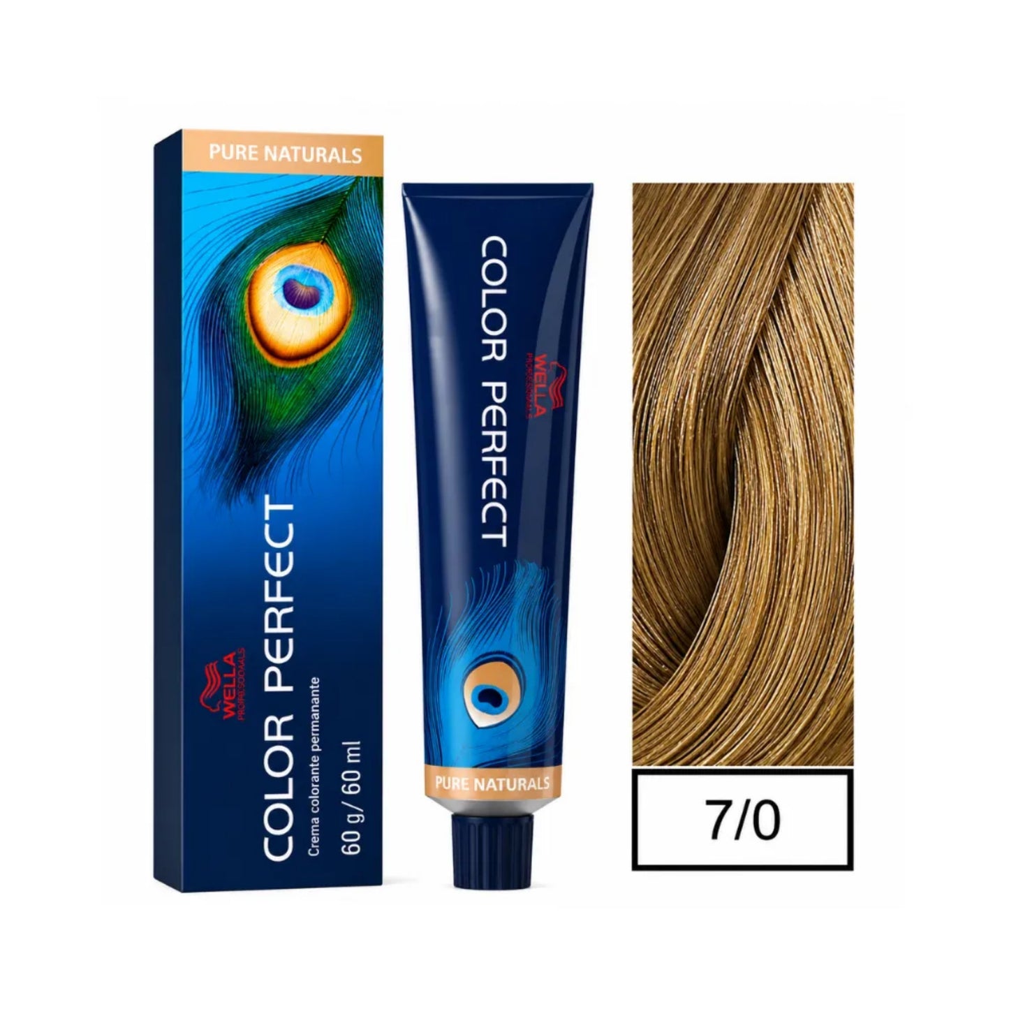 Tinte Color Perfect Wella 7/0 Rubio Mediano 60 G
