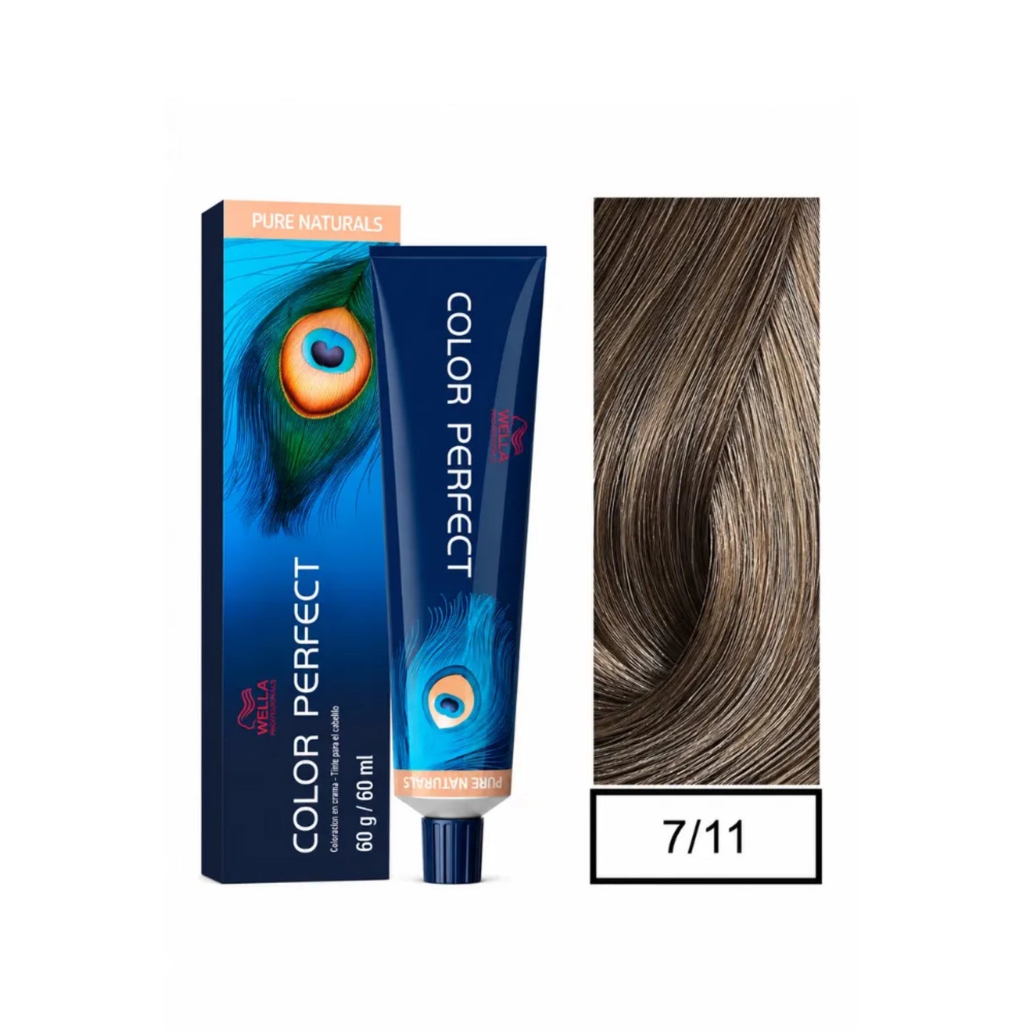 Tinte Color Perfect Wella 7/11 Rubio Mediano Ceniza Intenso 60 G