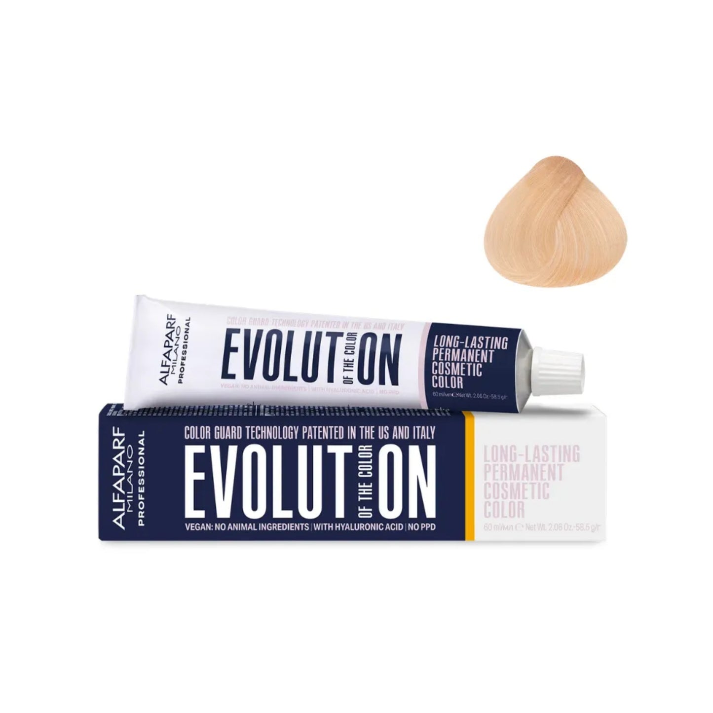 Tinte Evolution of the Color Alfaparf 10.342 Lightest Blonde Golden Copper Violet 60 Ml
