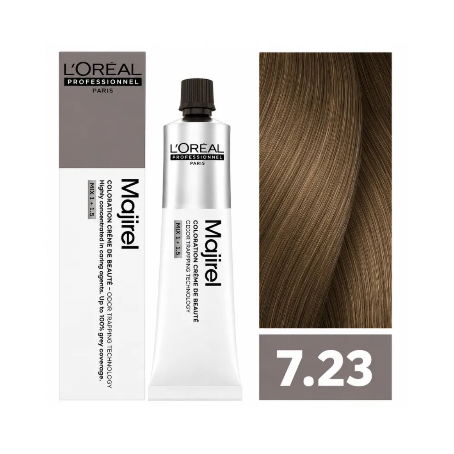 Tinte Majirel Loreal Profesional 7.23 Rubio Irisado Dorado 50 Ml