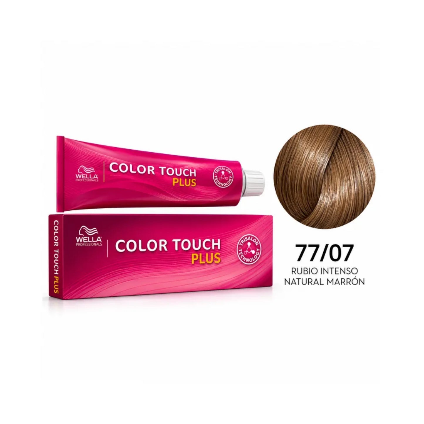 Tinte Wella Color Touch Sin Amoniaco Semi Permanente 77/07 Rubio Intenso Natural Marrón 60 G