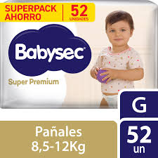 Pañales Babysec Super Premium G 52 Und