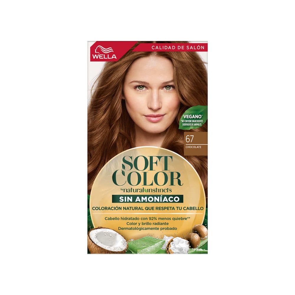 Tinte para Cabello Soft Color Sin Amoniaco 67 Chocolate Caja 1 Und
