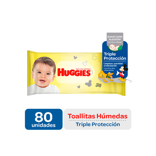 Toallitas Húmedas Huggies Clásica 80 Und