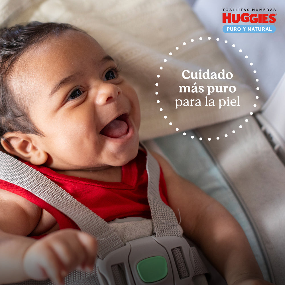 Toallitas Húmedas Huggies Puro y Natural 80 Und - 6 Paquetes