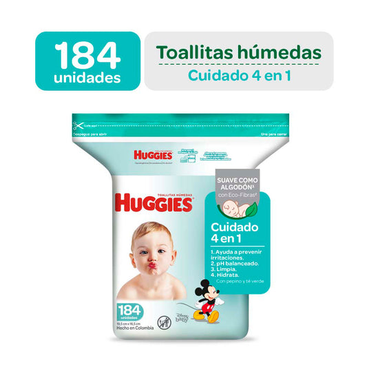 Toallitas Húmedas Huggies One & Done 184 Und