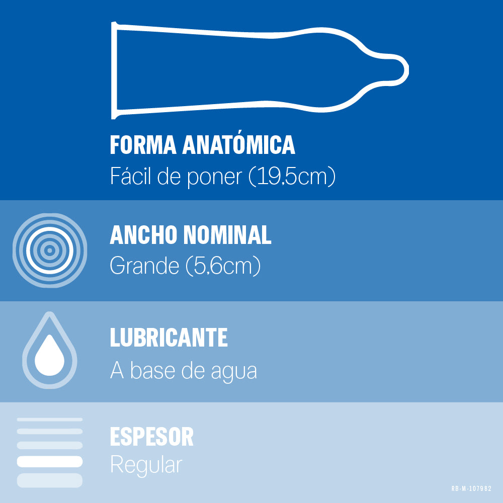 Pack Condones Durex Clásico 12 Und
