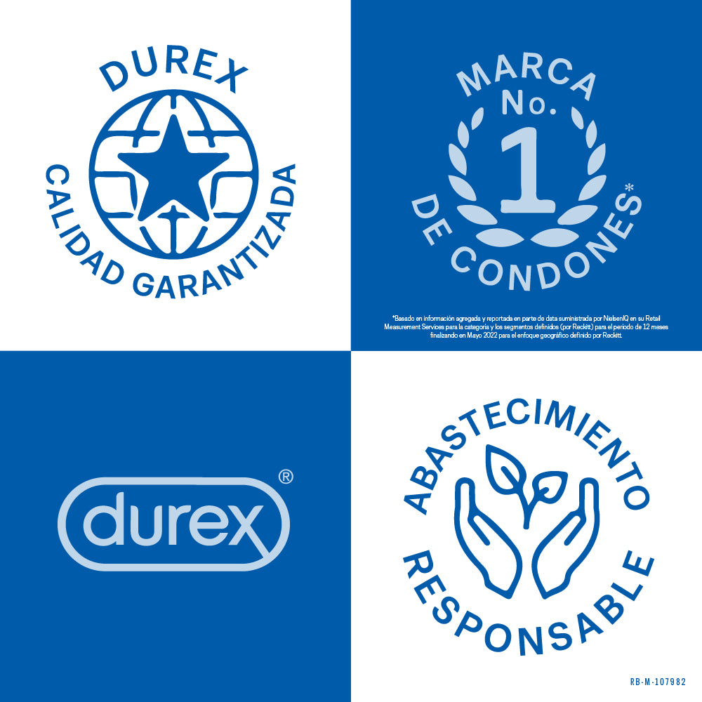 Pack Condones Durex Clásico 12 Und