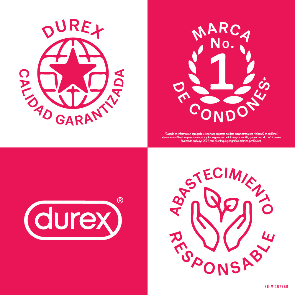 Pack Condones Durex Máximo Placer 12 Und
