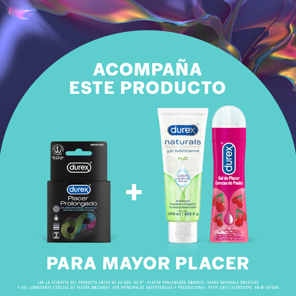 Pack Condones Durex Placer Prolongado 12 Und