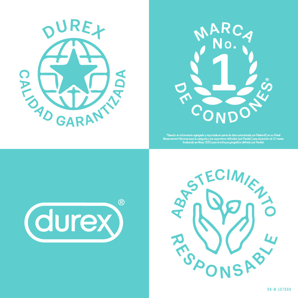 Pack Condones Durex Placer Prolongado 12 Und