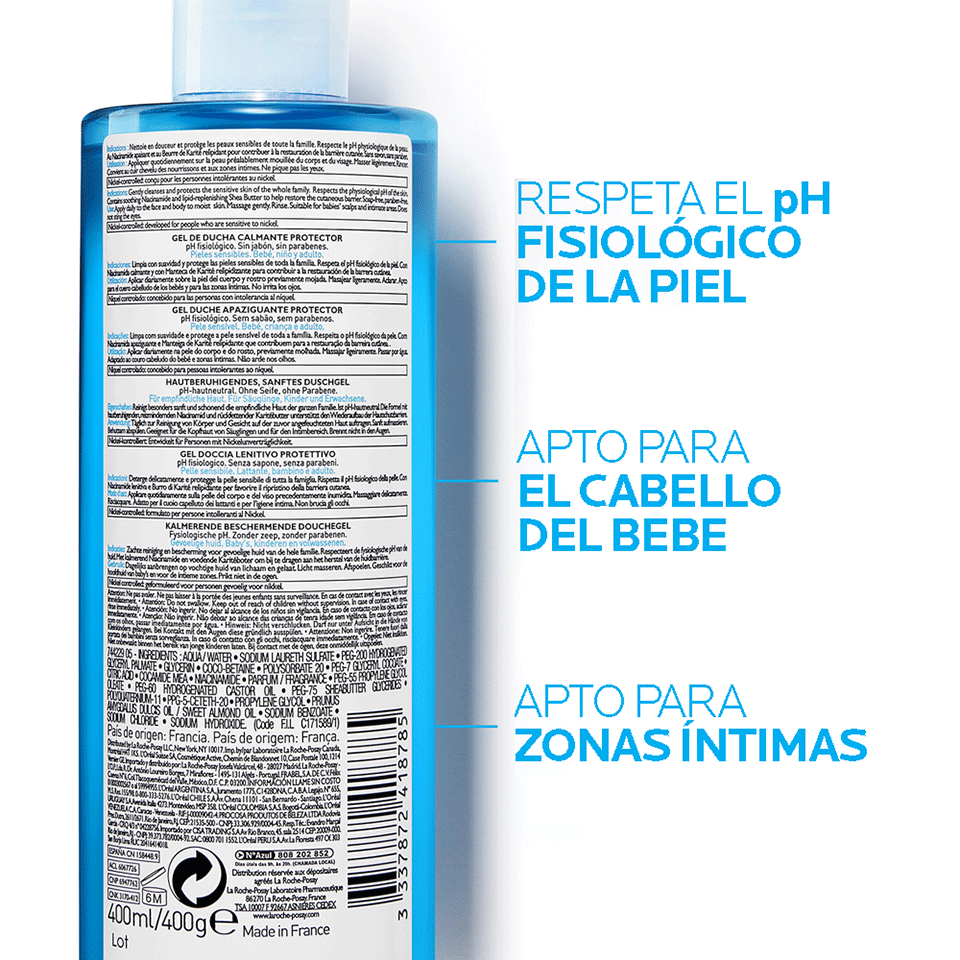 La Roche Posay Lipikar Gel Limpiador Piel Sensible 400 Ml