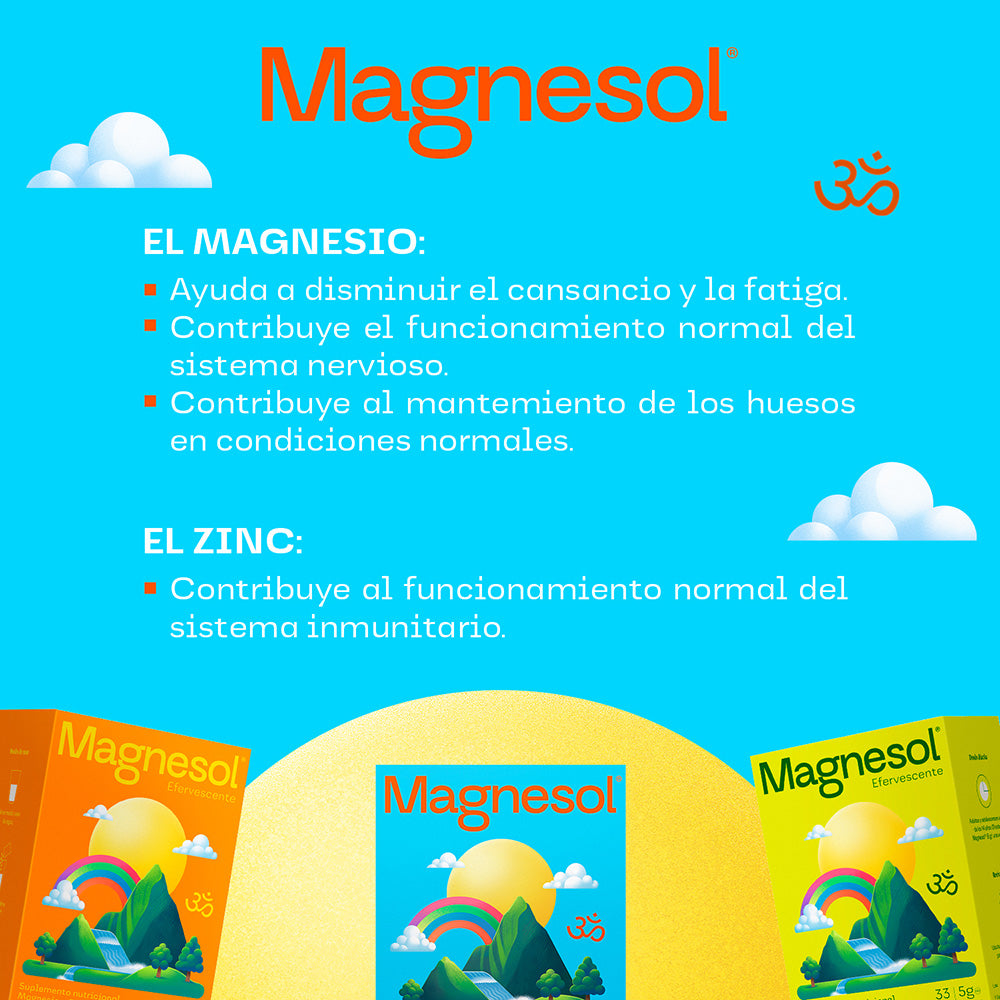 Magnesol Polvo Efervescente Limón 33 Und
