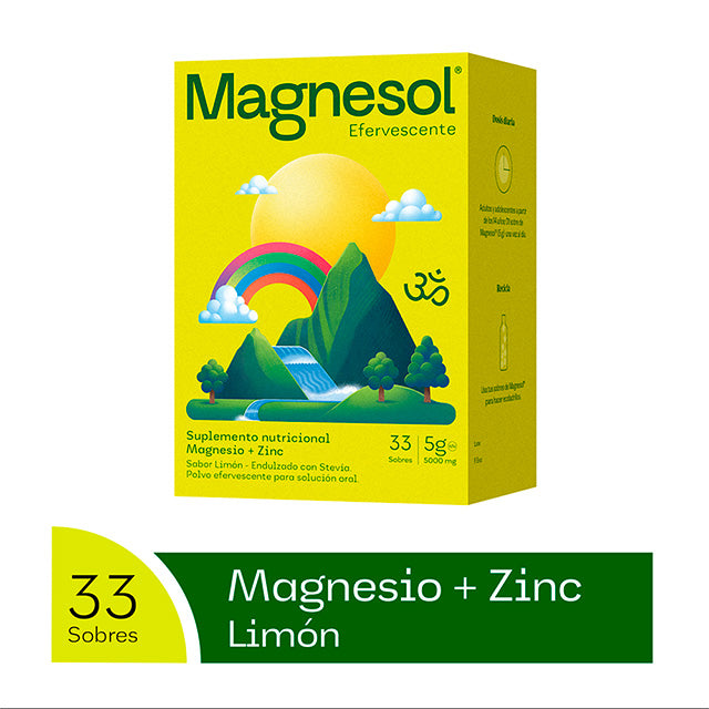 Magnesol Polvo Efervescente Limón 33 Und