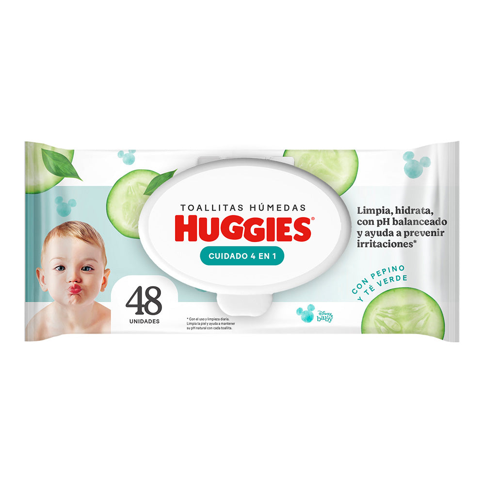 Toallitas Húmedas Huggies One & Done 48 Und