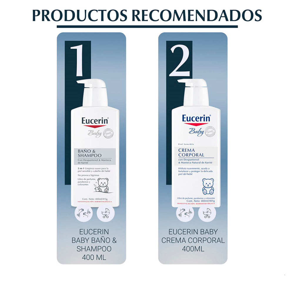 Eucerin Baby Baño y Shampoo 400 Ml