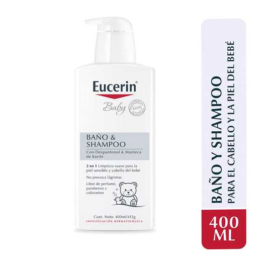 Eucerin Baby Baño y Shampoo 400 Ml