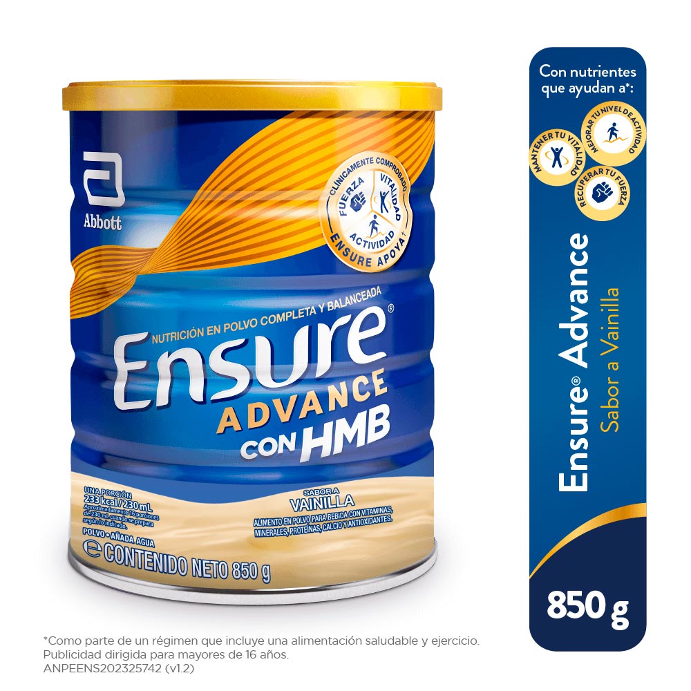 Ensure Advance Sabor Vainilla 850 G